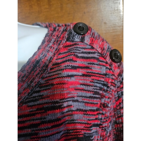 Relativity Woman's Plus Size Ribbed Button Shoulder Detail Sweater - Picture 4 of 8